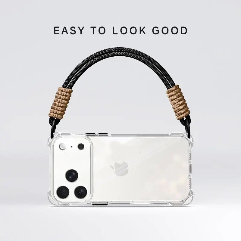 Coque de téléphone avec bandoulière de bras intégrée