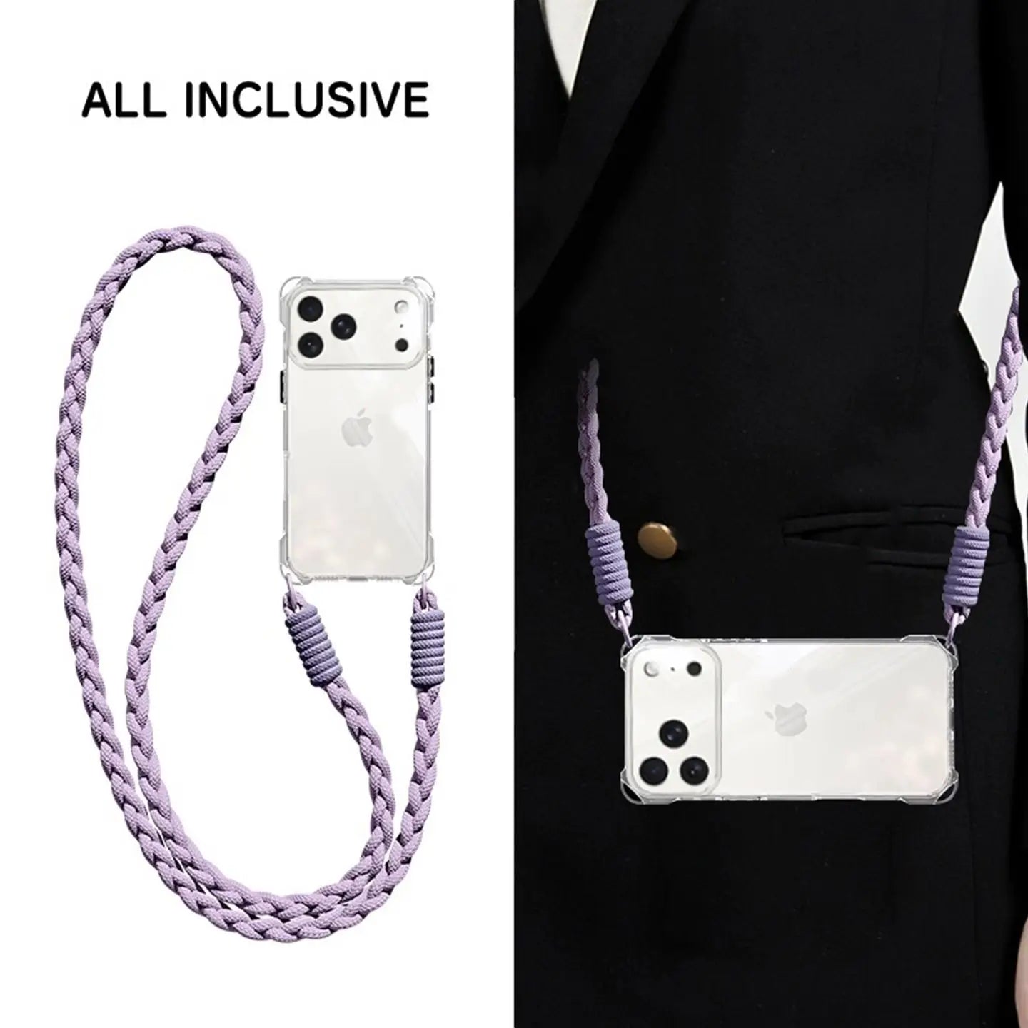 Coque de téléphone avec bandoulière de bras intégrée