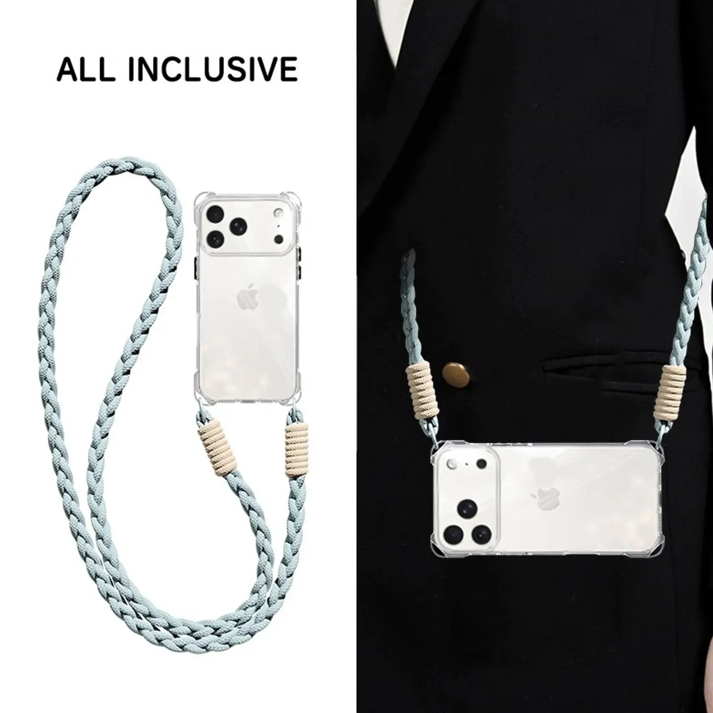 Coque de téléphone avec bandoulière de bras intégrée