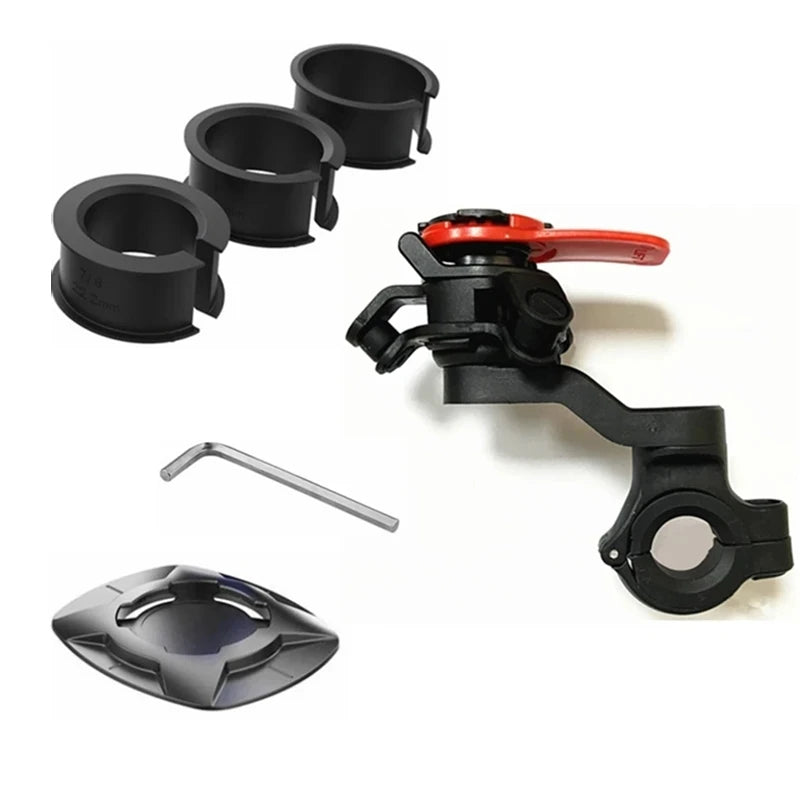 Support Quad Lock avec système anti-vibrations – compatible moto, voiture, vélo et plus