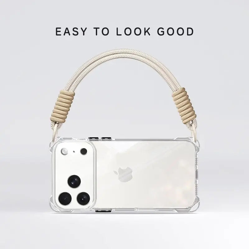 Coque de téléphone avec bandoulière de bras intégrée