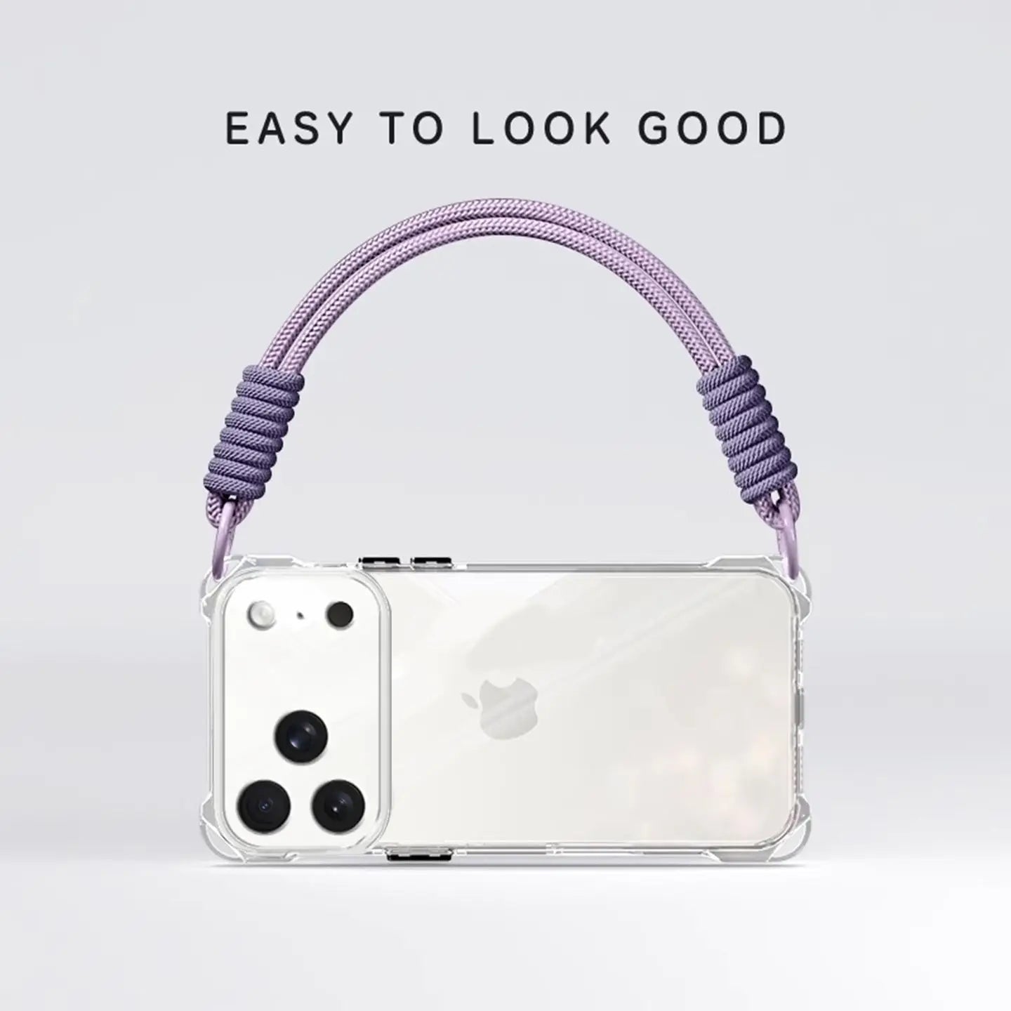 Coque de téléphone avec bandoulière de bras intégrée
