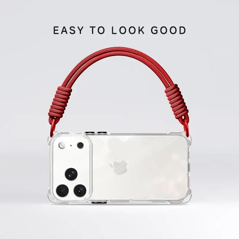 Coque de téléphone avec bandoulière de bras intégrée